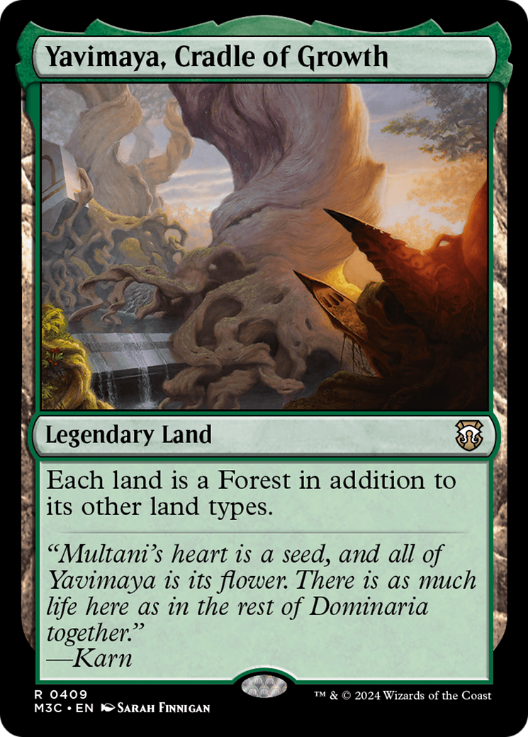 Yavimaya, Cradle of Growth (M3C-409) [Modern Horizons 3 Commander] MTG Single Wizards of the Coast