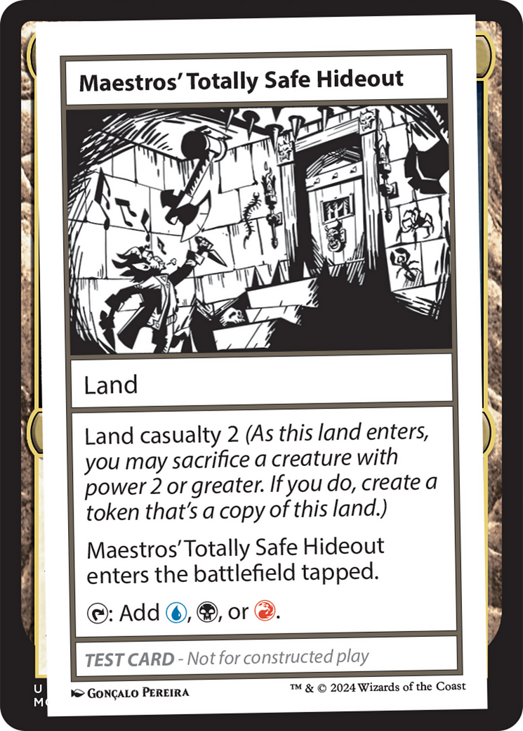 Maestros' Totally Safe Hideout (MB2PC-) [Mystery Booster] Mystery Booster 2 MTG Single Wizards of the Coast