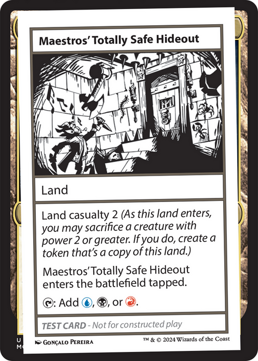 Maestros' Totally Safe Hideout (MB2PC-) [Mystery Booster] Mystery Booster 2 MTG Single Wizards of the Coast