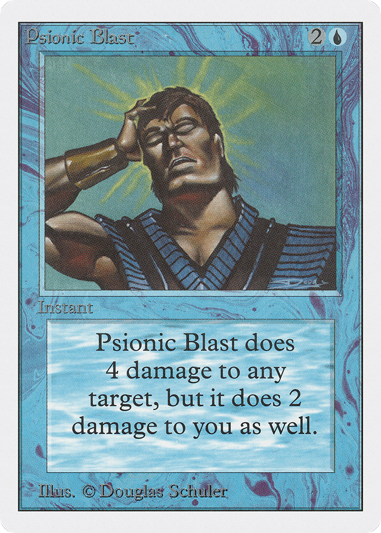 Psionic Blast (2ED-075) [Oldschool] Unlimited Edition MTG Single Wizards of the Coast