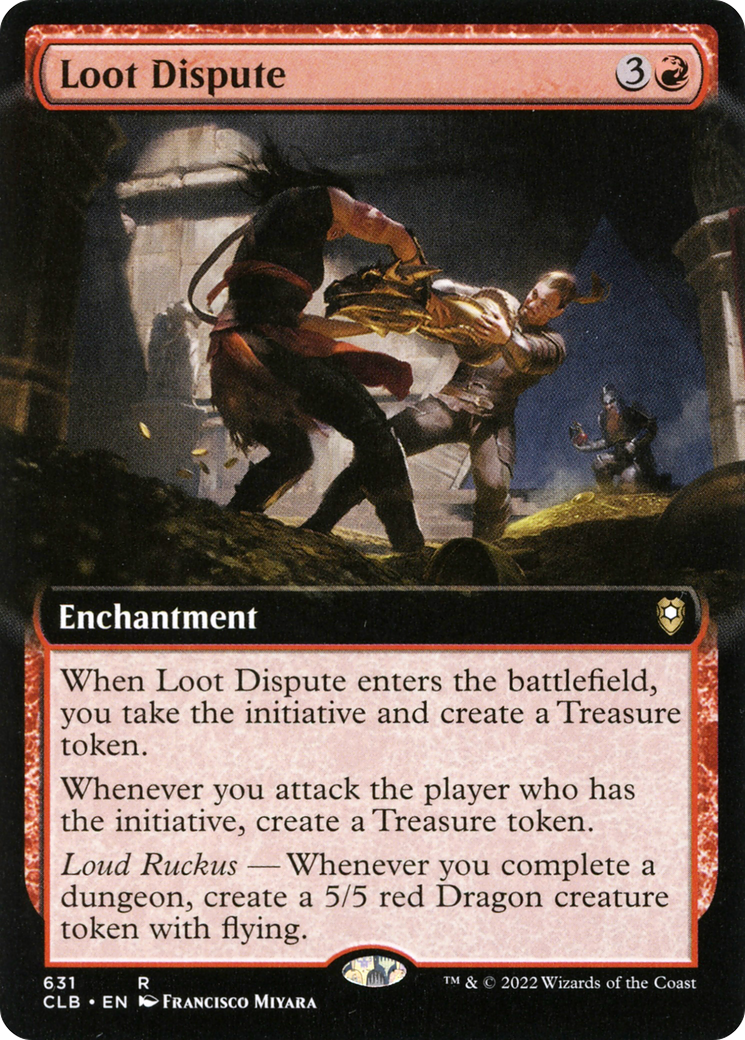 Loot Dispute (CLB-631) [Commander Legends: Battle for Baldur's Gate] (Extended Art) MTG Single Wizards of the Coast