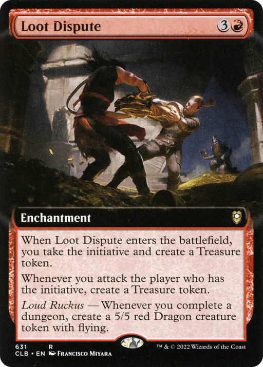 Loot Dispute (CLB-631) [Commander Legends: Battle for Baldur's Gate] (Extended Art) MTG Single Wizards of the Coast