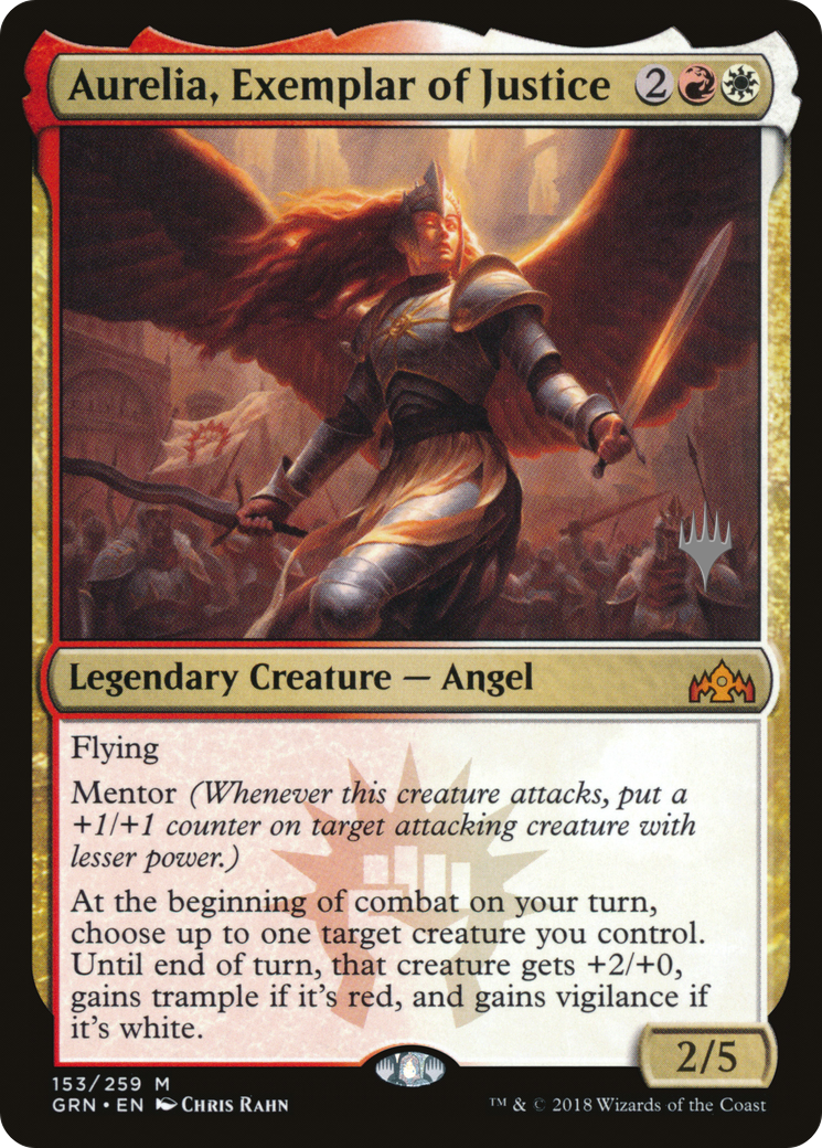 Aurelia, Exemplar of Justice (PPM20-153) [Guilds of Ravnica Promos] Foil MTG Single Wizards of the Coast