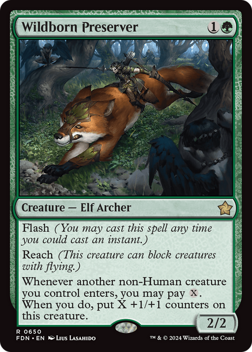 Wildborn Preserver (FDN-650) [Foundations] MTG Single Wizards of the Coast