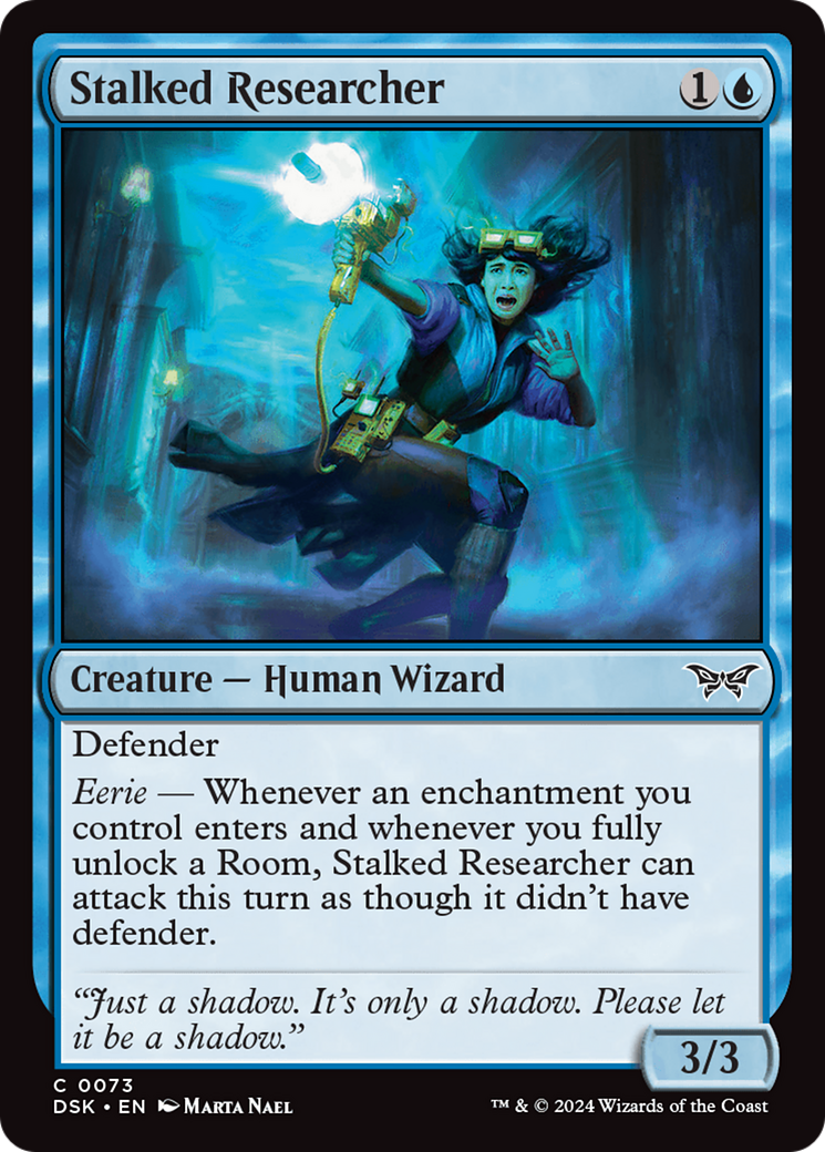 Stalked Researcher (DSK-073) [Duskmourn: House of Horror] MTG Single Wizards of the Coast