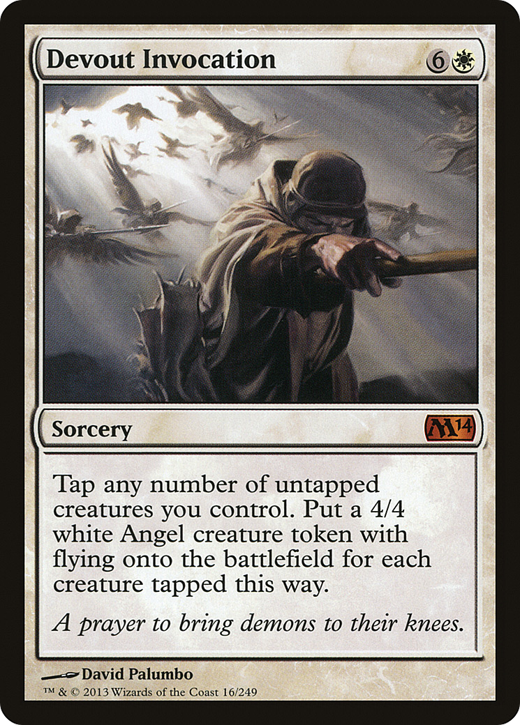 Devout Invocation (M14-016) [Magic 2014] Foil MTG Single Wizards of the Coast