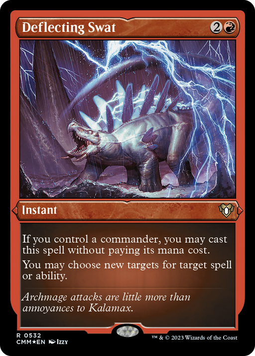 Deflecting Swat (Foil Etched) (CMM-532) [Commander Masters] Foil MTG Single Wizards of the Coast