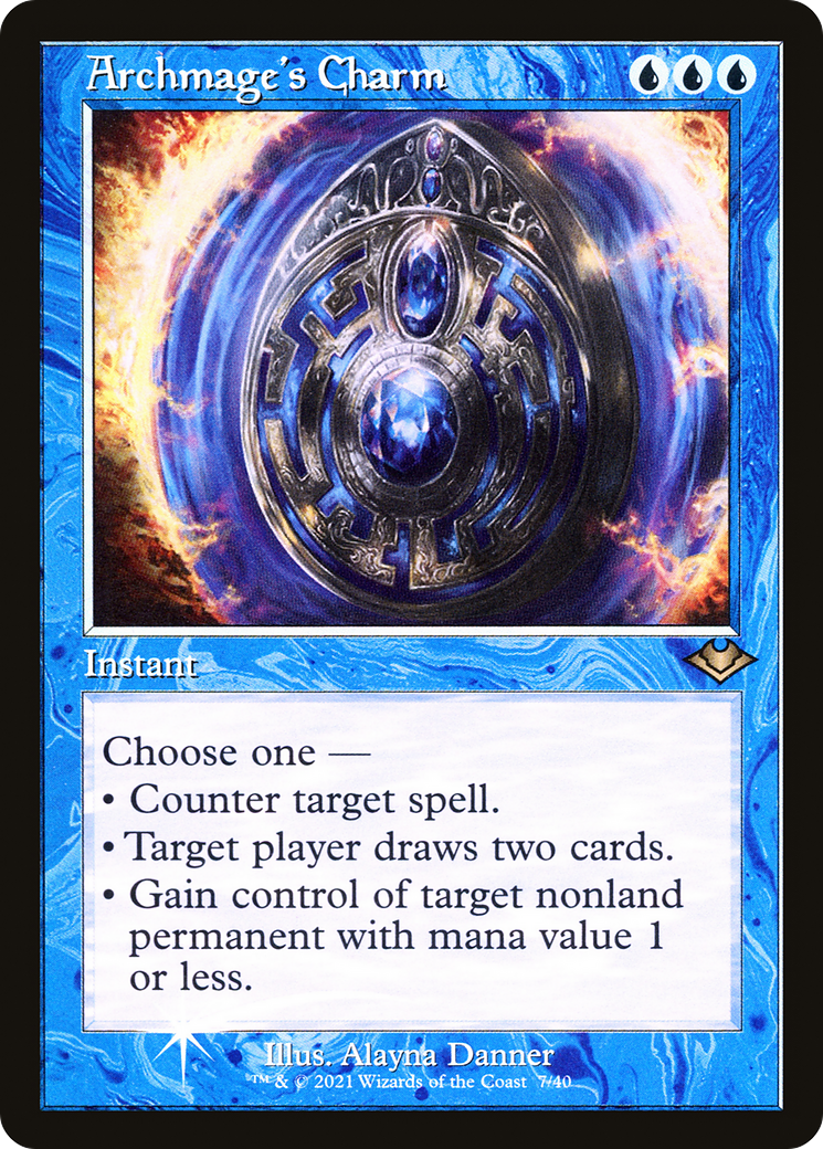 Archmage's Charm (MH1-007) [Modern Horizons 1 Timeshifts] Foil MTG Single Wizards of the Coast