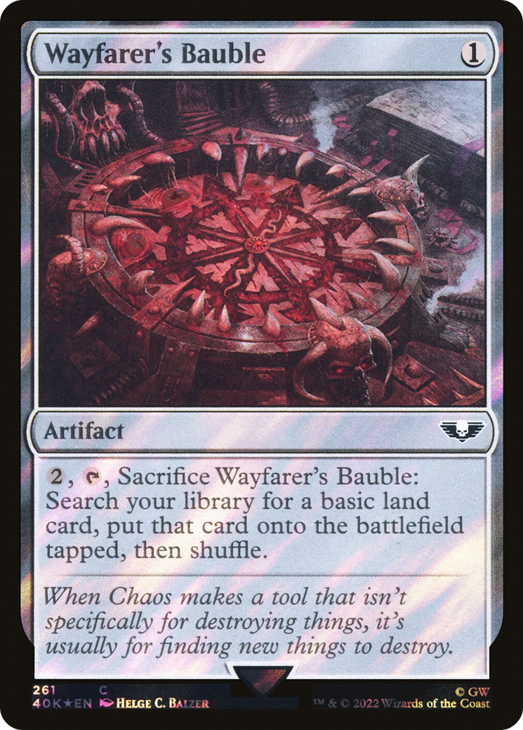 Wayfarer's Bauble (40K-261★) [Warhammer 40,000 Commander] Foil MTG Single Wizards of the Coast