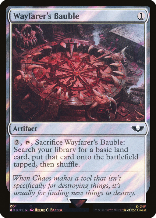 Wayfarer's Bauble (40K-261★) [Warhammer 40,000 Commander] Foil MTG Single Wizards of the Coast