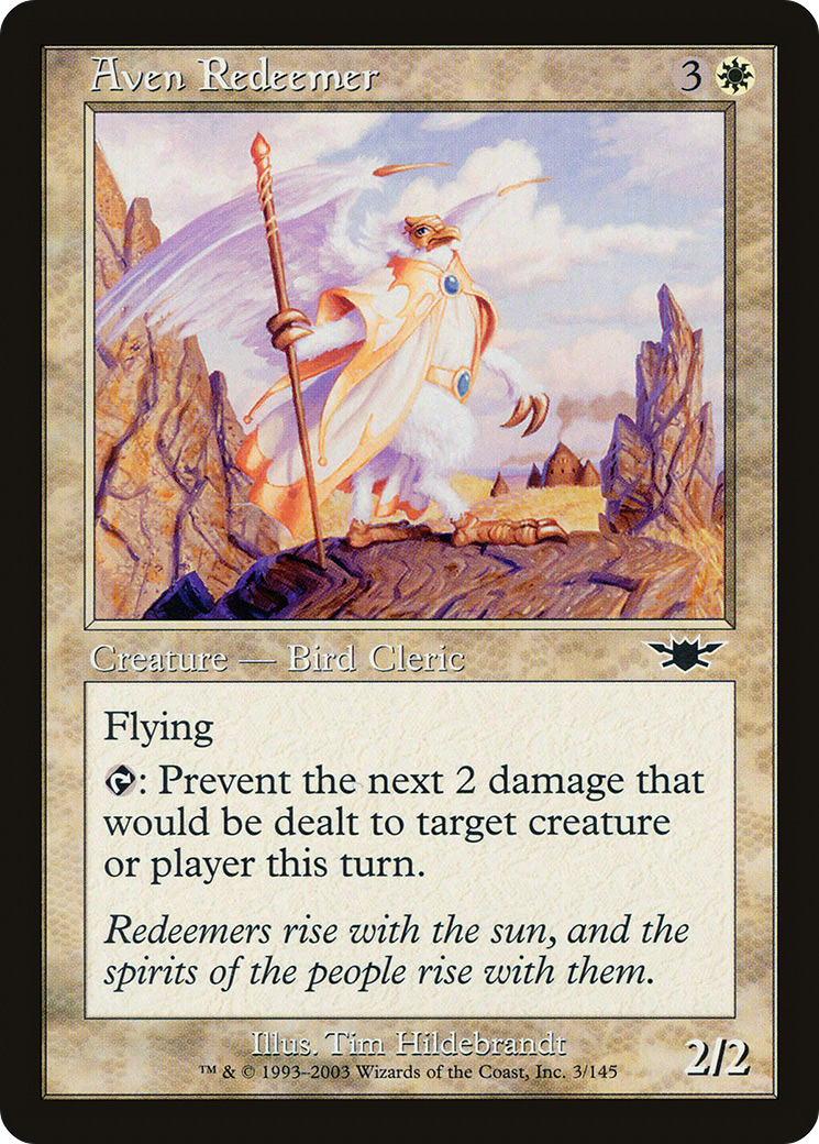 Aven Redeemer (LGN-003) [Legions] MTG Single Wizards of the Coast