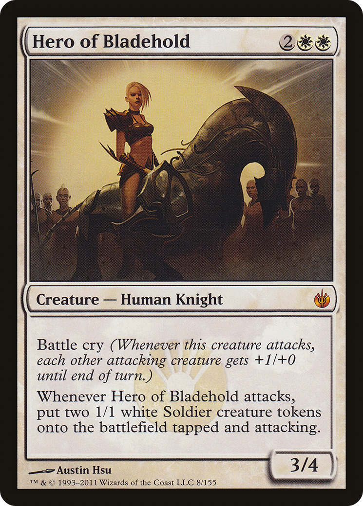 Hero of Bladehold (MBS-008) [Mirrodin Besieged] Foil MTG Single Wizards of the Coast