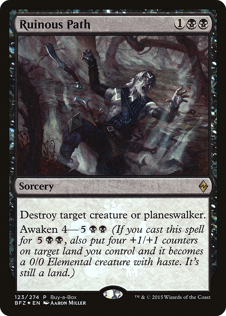 Ruinous Path (Buy-A-Box) [Battle for Zendikar Promos] MTG Single Magic: The Gathering