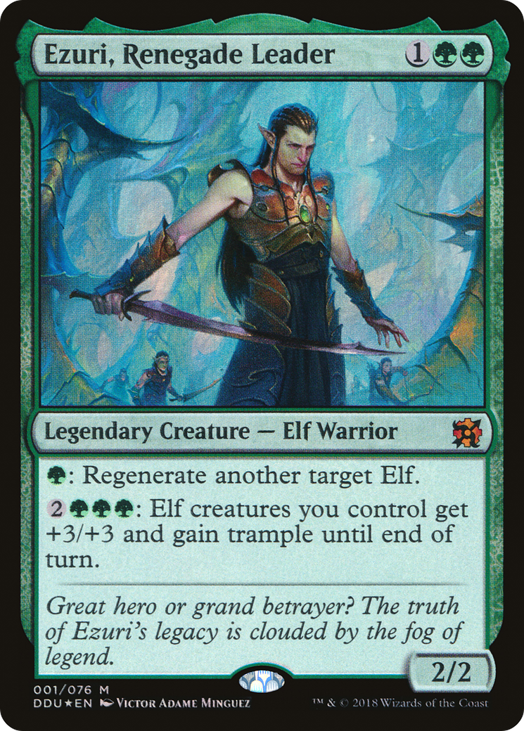 Ezuri, Renegade Leader (DDU-001) [Misc] Duel Decks: Elves vs. Inventors Foil MTG Single Wizards of the Coast