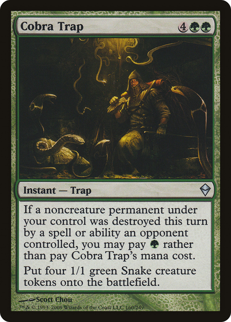Cobra Trap (ZEN-160) [Zendikar] Foil MTG Single Wizards of the Coast