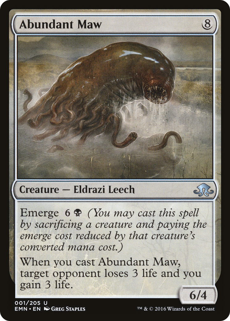 Abundant Maw (EMN-001) [Eldritch Moon] MTG Single Wizards of the Coast