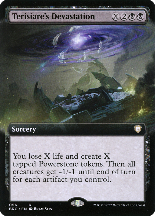 Terisiare's Devastation (BRC-056) [The Brothers' War Commander] (Extended Art) MTG Single Wizards of the Coast