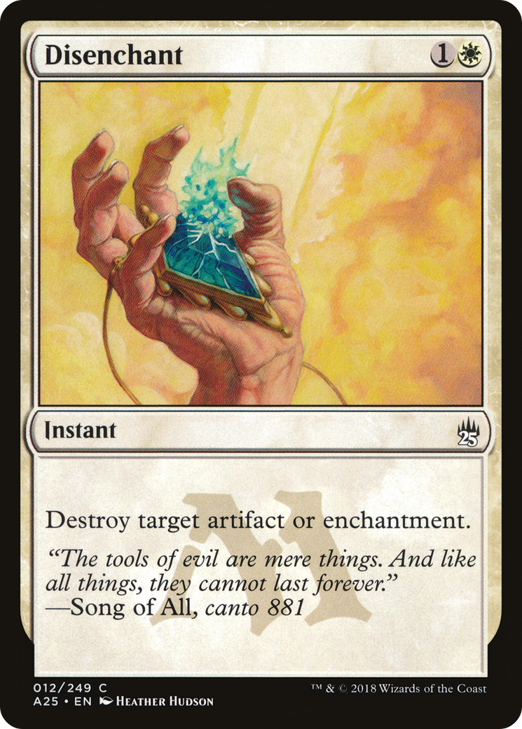 Disenchant (A25-012) [Masters 25] MTG Single Wizards of the Coast