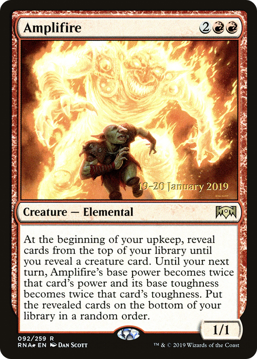 Amplifire (PRE-92S) [Ravnica Allegiance Promos] Foil MTG Single Wizards of the Coast