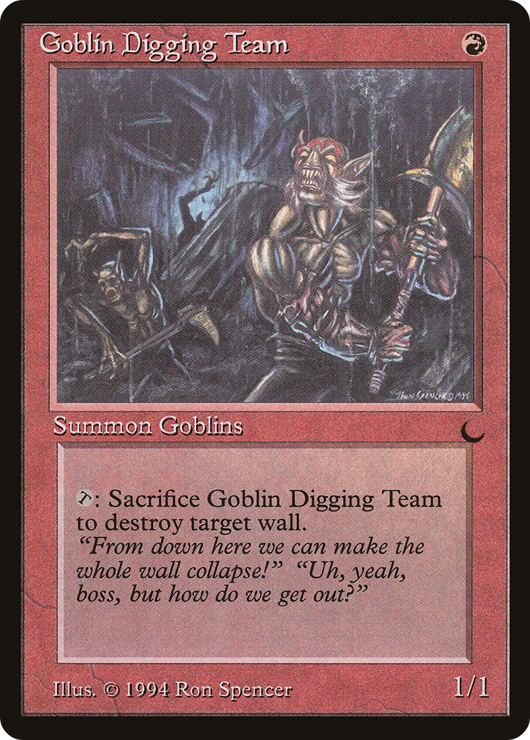 Goblin Digging Team (DRK-) [Oldschool] The Dark MTG Single Wizards of the Coast