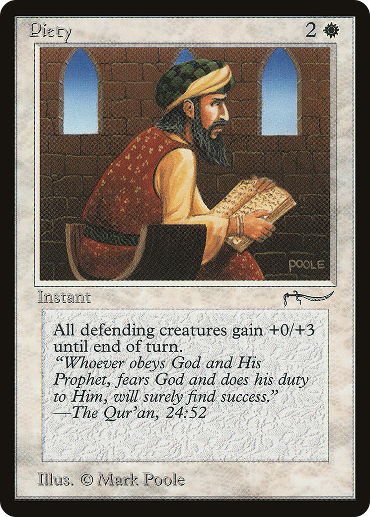 Piety (Light) (ARN-) [Oldschool] Arabian Nights MTG Single Wizards of the Coast