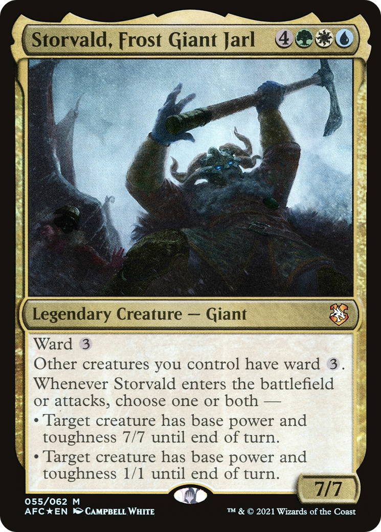 Storvald, Frost Giant Jarl (AFC-055) [Forgotten Realms Commander] Foil MTG Single Wizards of the Coast