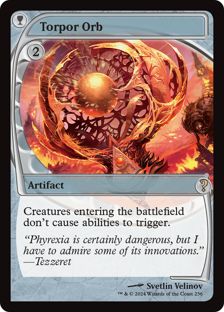 Torpor Orb (Future Sight) (MB2-236) [Mystery Booster] Mystery Booster 2 MTG Single Wizards of the Coast