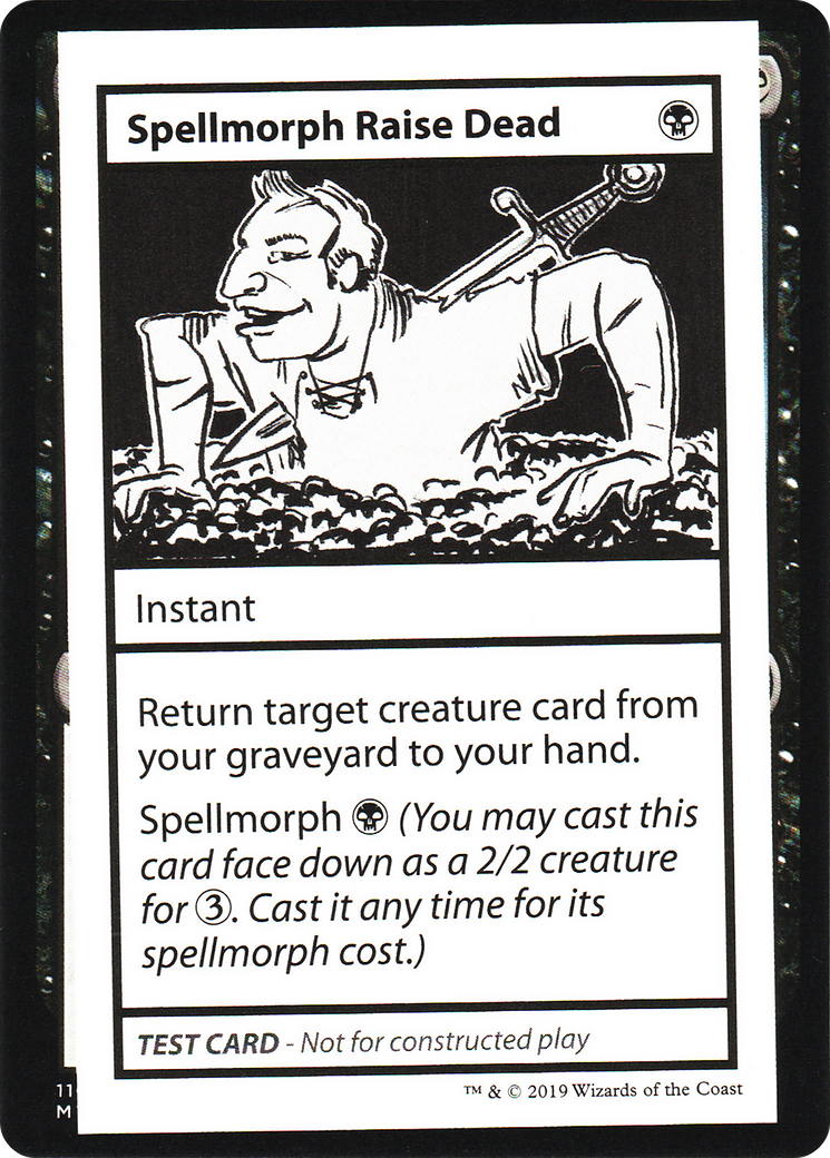 Spellmorph Raise Dead (CMB1-046) [Mystery Booster] Playtest Cards 2021 MTG Single Wizards of the Coast