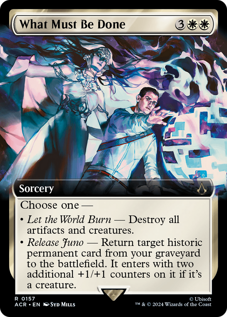 What Must Be Done (ACR-157) [Assassin's Creed] (Extended Art) MTG Single Wizards of the Coast