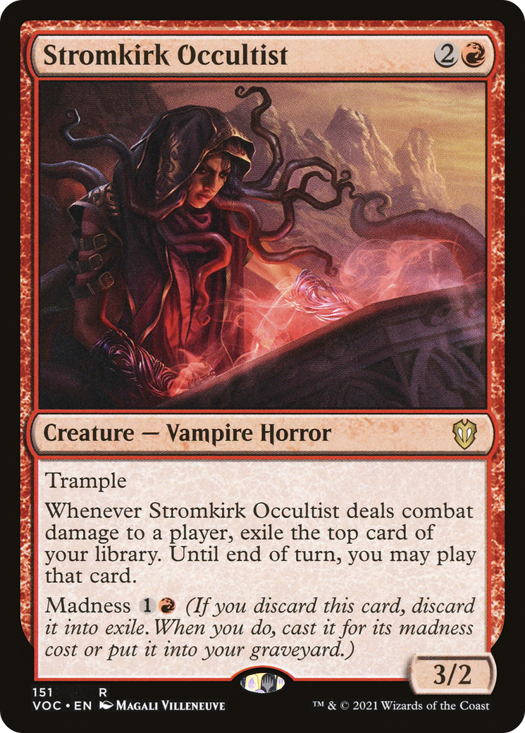 Stromkirk Occultist (VOC-151) [Crimson Vow Commander] MTG Single Wizards of the Coast