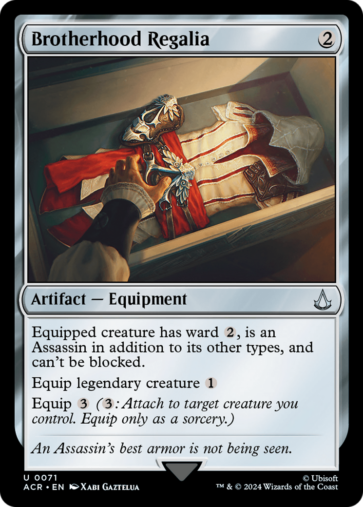 Brotherhood Regalia (ACR-071) [Assassin's Creed] MTG Single Wizards of the Coast