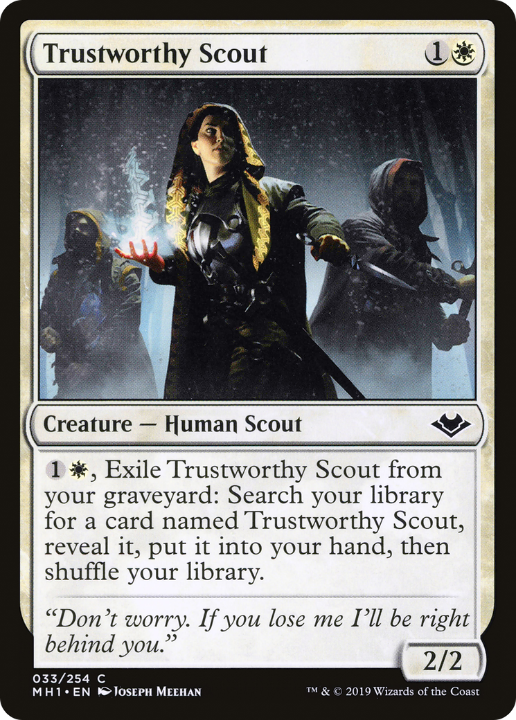 Trustworthy Scout (MH1-033) [Modern Horizons] Foil MTG Single Wizards of the Coast