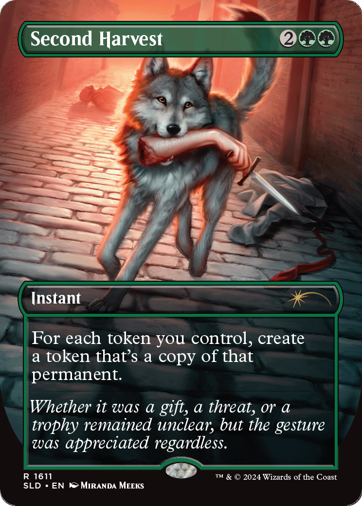 Second Harvest (1611) (SLD-1611) [Secret Lair] Drop (Borderless) Foil MTG Single Wizards of the Coast