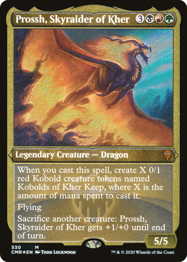 Prossh, Skyraider of Kher (CMR-530) [Commander Legends] Foil MTG Single Wizards of the Coast