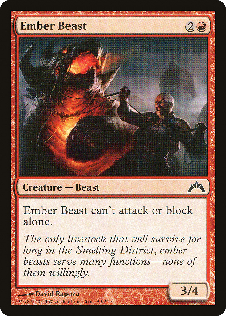 Ember Beast (GTC-089) [Gatecrash] Foil MTG Single Wizards of the Coast