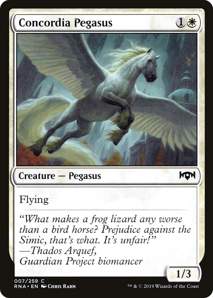 Concordia Pegasus (RNA-007) [Ravnica Allegiance] Foil MTG Single Wizards of the Coast