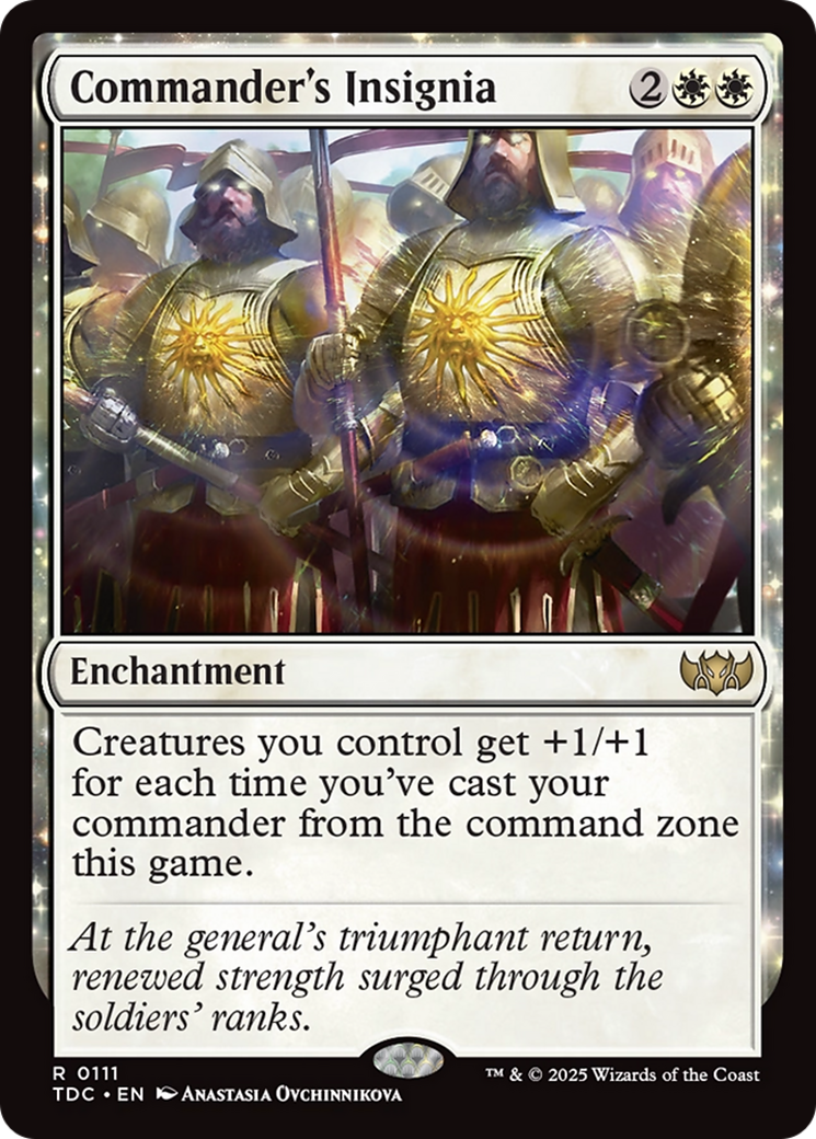 Commander's Insignia (TDC-111) [Commander: Tarkir: Dragonstorm] MTG Single Wizards of the Coast