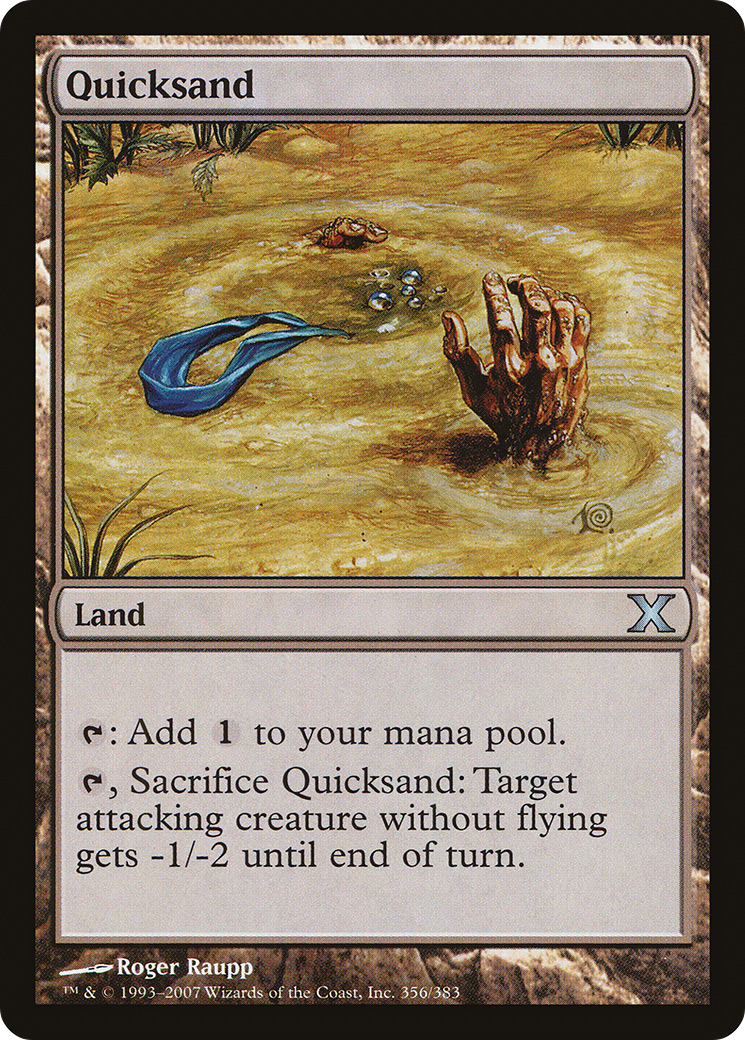 Quicksand (10E-356) [Tenth Edition] Foil MTG Single Wizards of the Coast