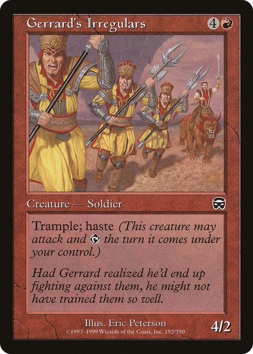 Gerrard's Irregulars (MMQ-192) [Mercadian Masques] MTG Single Wizards of the Coast