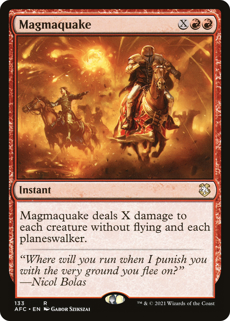 Magmaquake (AFC-133) [Forgotten Realms Commander] MTG Single Wizards of the Coast