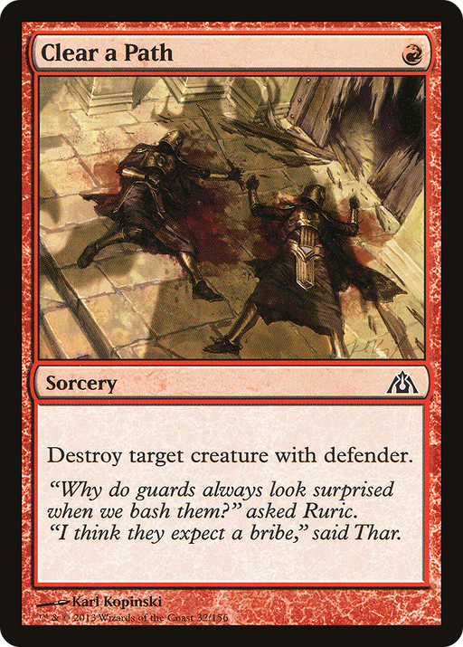 Clear a Path (DGM-032) [Dragon's Maze] Foil MTG Single Wizards of the Coast