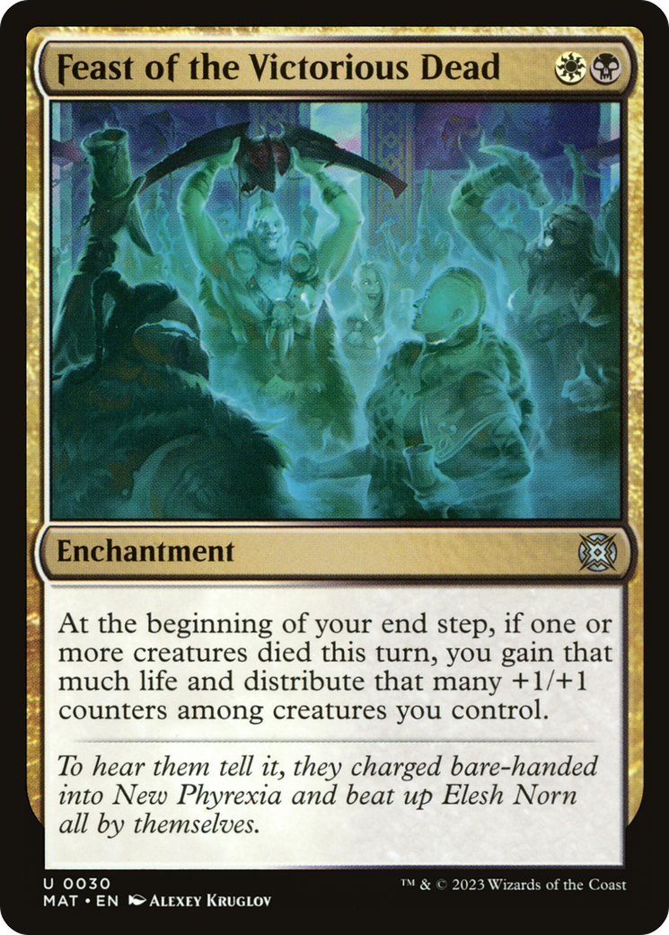 Feast of the Victorious Dead (MAT-030) [March of the Machine: The Aftermath] Foil MTG Single Wizards of the Coast