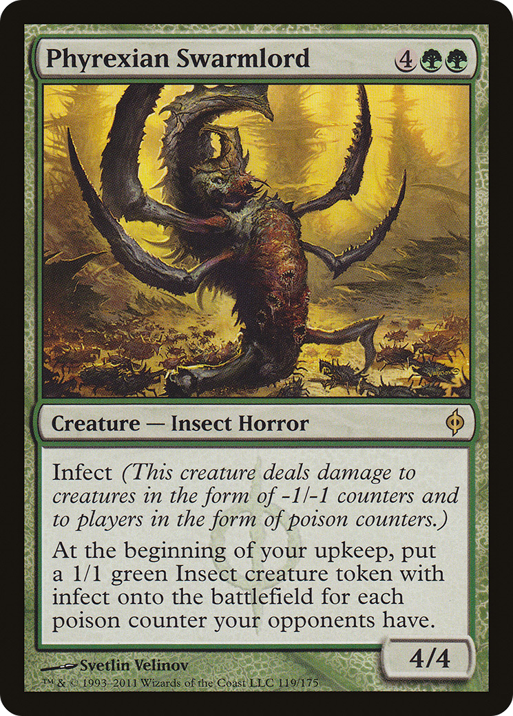 Phyrexian Swarmlord (NPH-119) [New Phyrexia] Foil MTG Single Wizards of the Coast