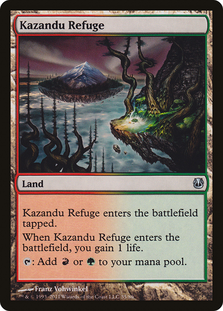 Kazandu Refuge (DDH-035) [Misc] Duel Decks: Ajani vs. Nicol Bolas MTG Single Wizards of the Coast
