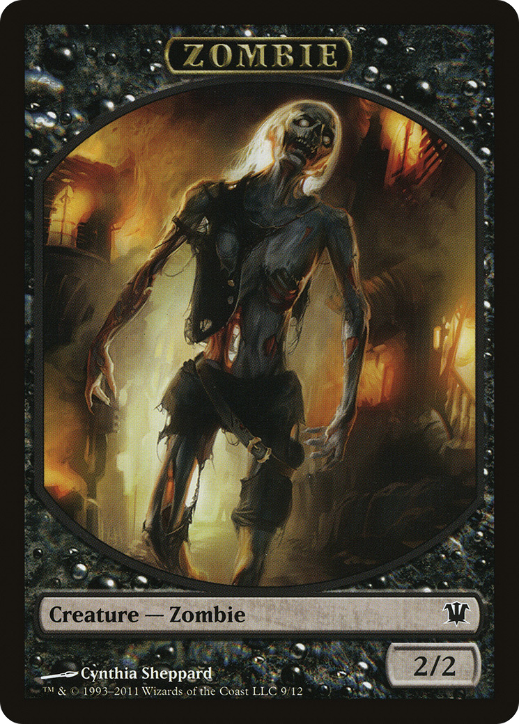 Zombie Token (9) (ISD-009) [Tokens] Innistrad Tokens MTG Single Wizards of the Coast