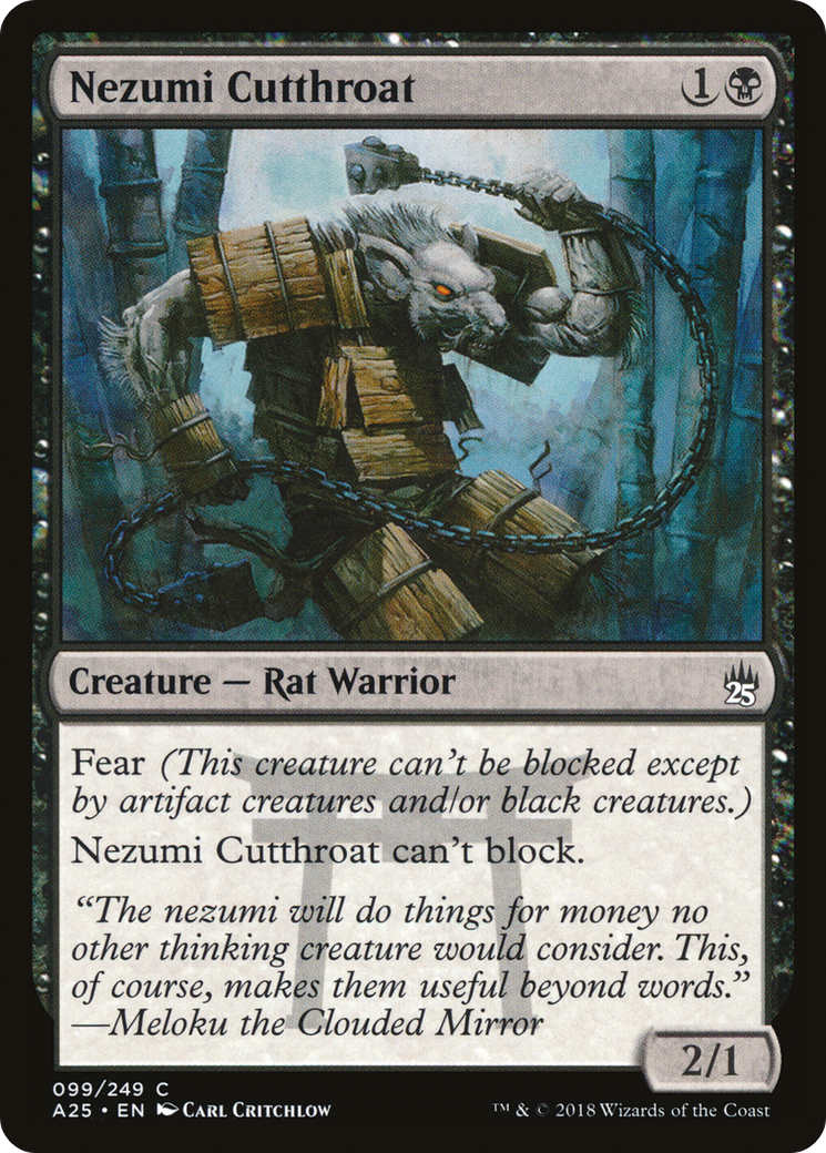 Nezumi Cutthroat (A25-099) [Masters 25] Foil MTG Single Wizards of the Coast