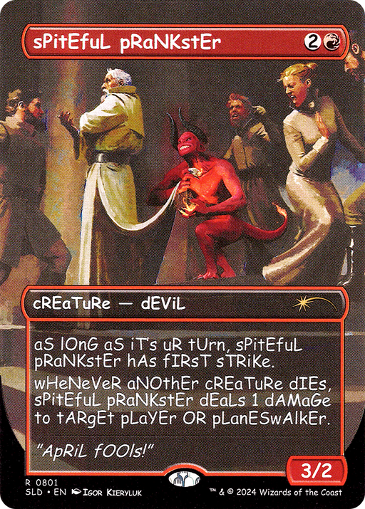 sPitEfuL pRaNKstEr (SLD-801) [Secret Lair] Drop (Borderless) MTG Single Wizards of the Coast