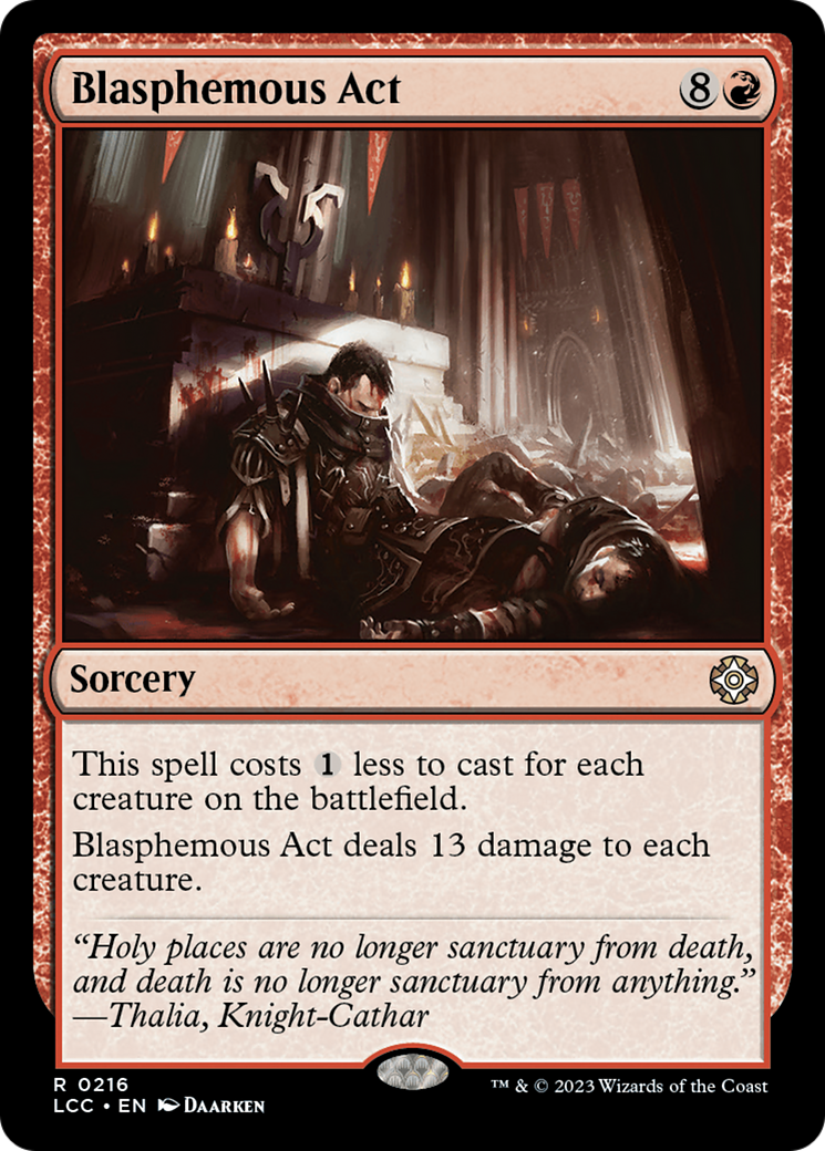 Blasphemous Act (LCC-216) [The Lost Caverns of Ixalan Commander] MTG Single Wizards of the Coast