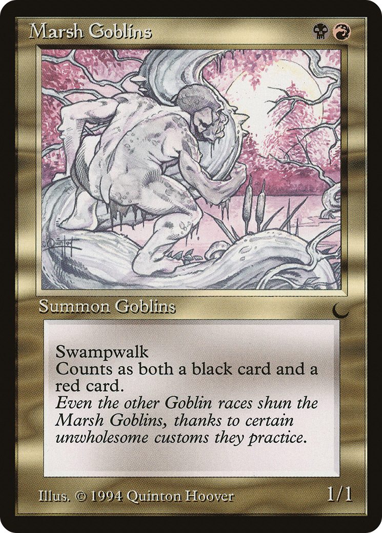 Marsh Goblins (DRK-093) [Oldschool] The Dark MTG Single Wizards of the Coast