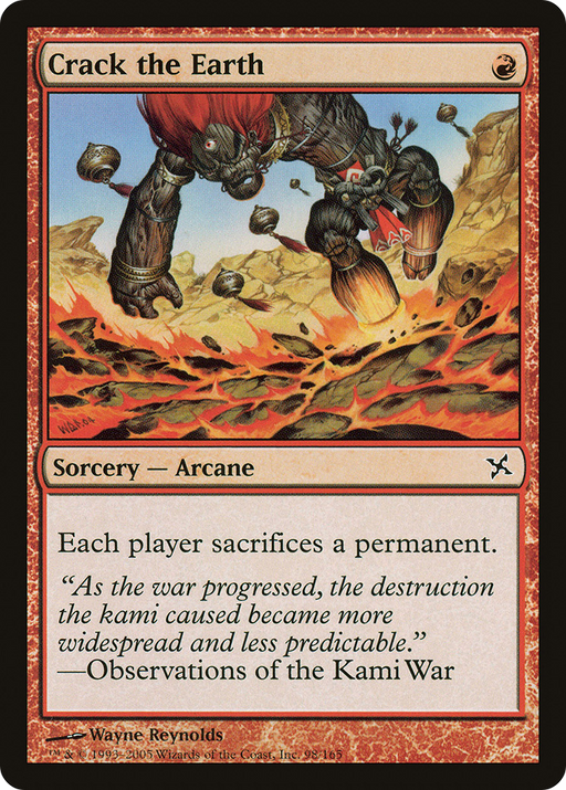 Crack the Earth (BOK-098) [Betrayers of Kamigawa] MTG Single Wizards of the Coast